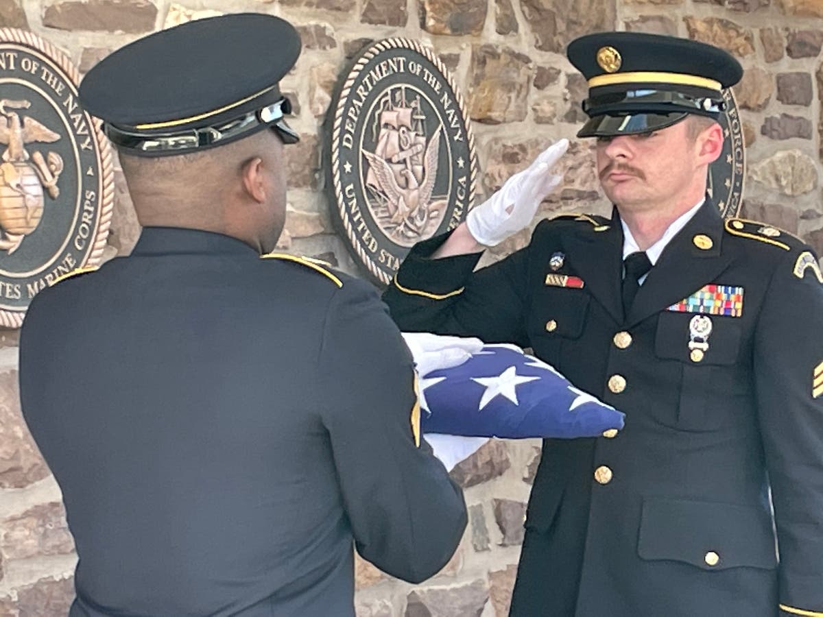 A final salute for service rendered to a grateful nation.