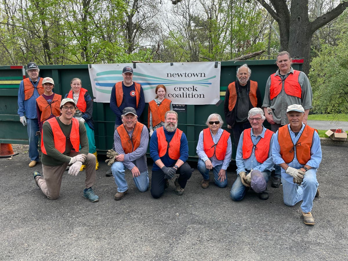 The Newtown Creek Coalition's cleanup crew.