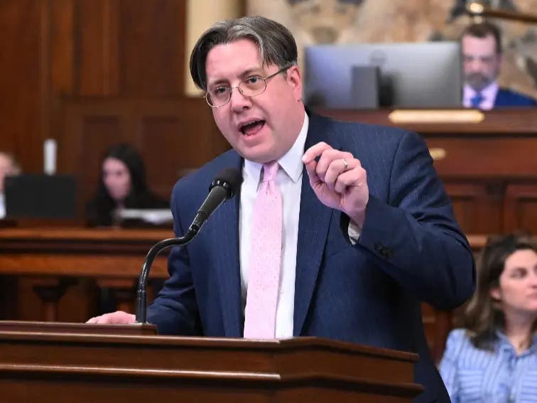 State Representative Tim Brennan on the House floor.