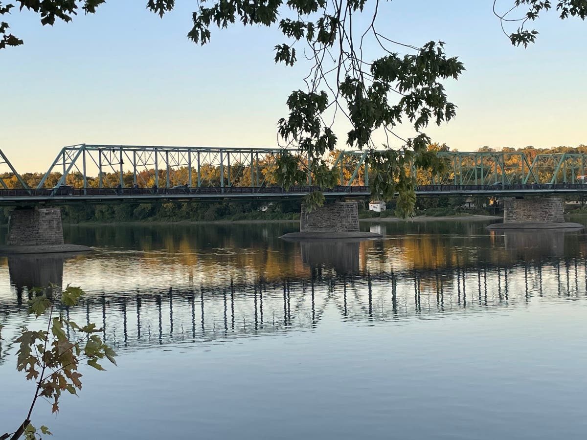The New Hope-Lambertville Bridge.
