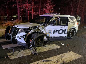 Driver Arrested After Crashing Into Police Car In Bucks County ...
