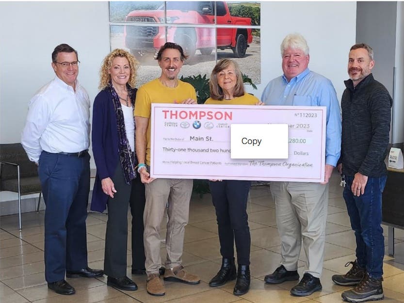 Thompson Teams With Main St. To Raise $31K For Breast Cancer Patients ...