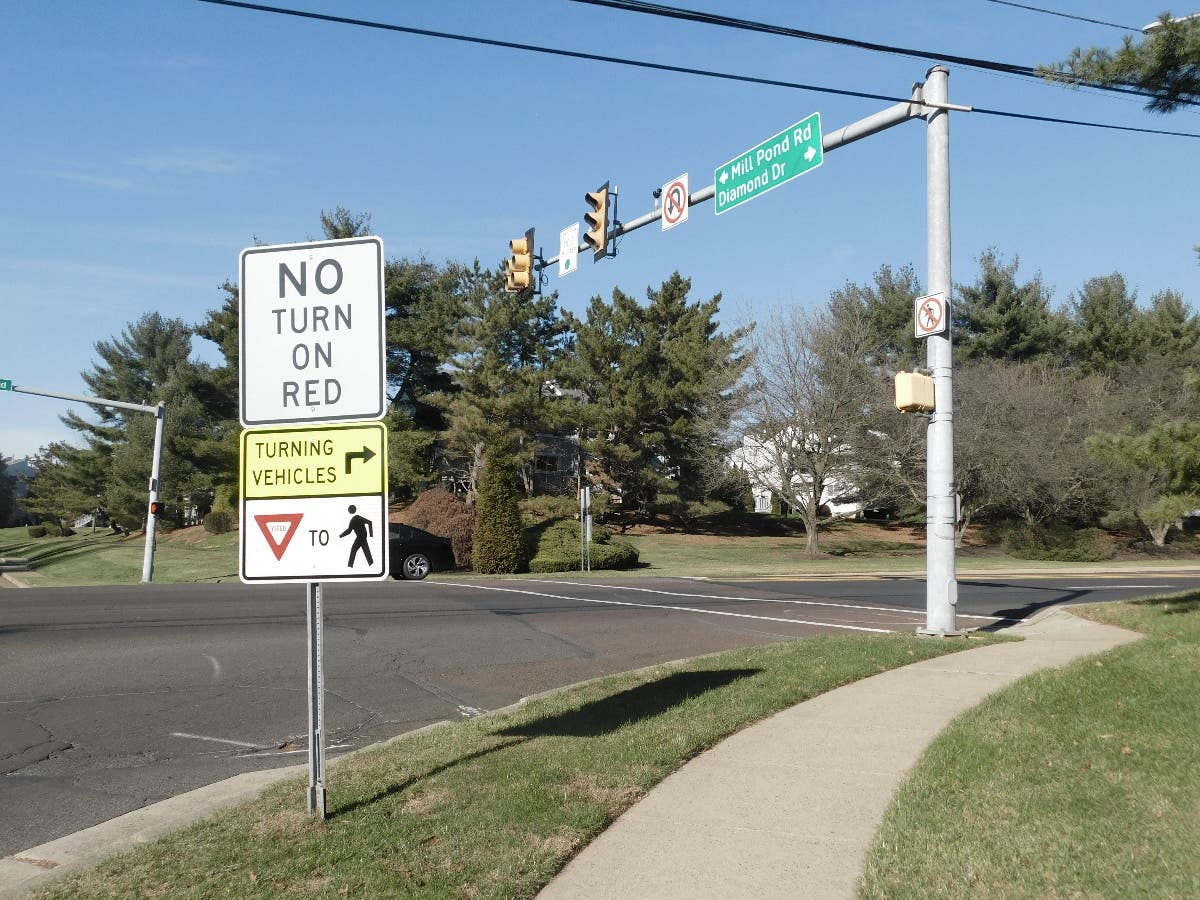 This is the crosswalk where the Crowne Point resident was struck.