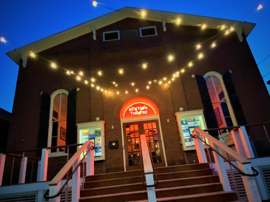 The historic Newtown Theatre on North State Street.