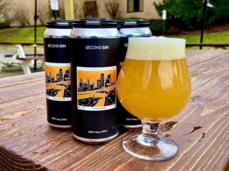 "I Survived 2023," an 8.3 percent Hazy Double IPA brewed with Mosaic and Eclipse.