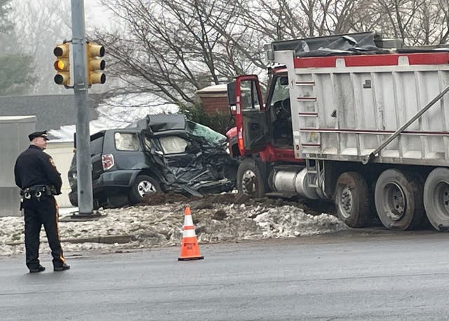 Dump Truck Slams Into SUV On Swamp Road In Newtown Township | Newtown ...