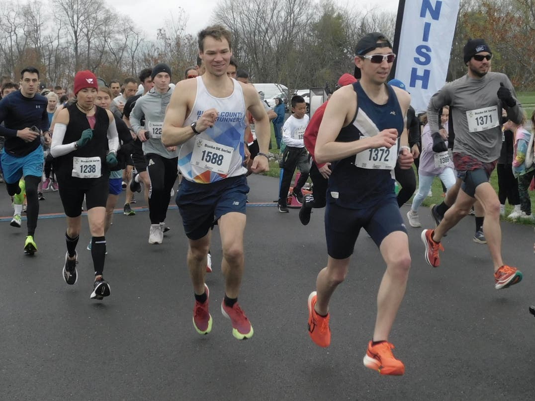The Be Kind 5K Race is off and running in Holicong Park in Buckingham Township.