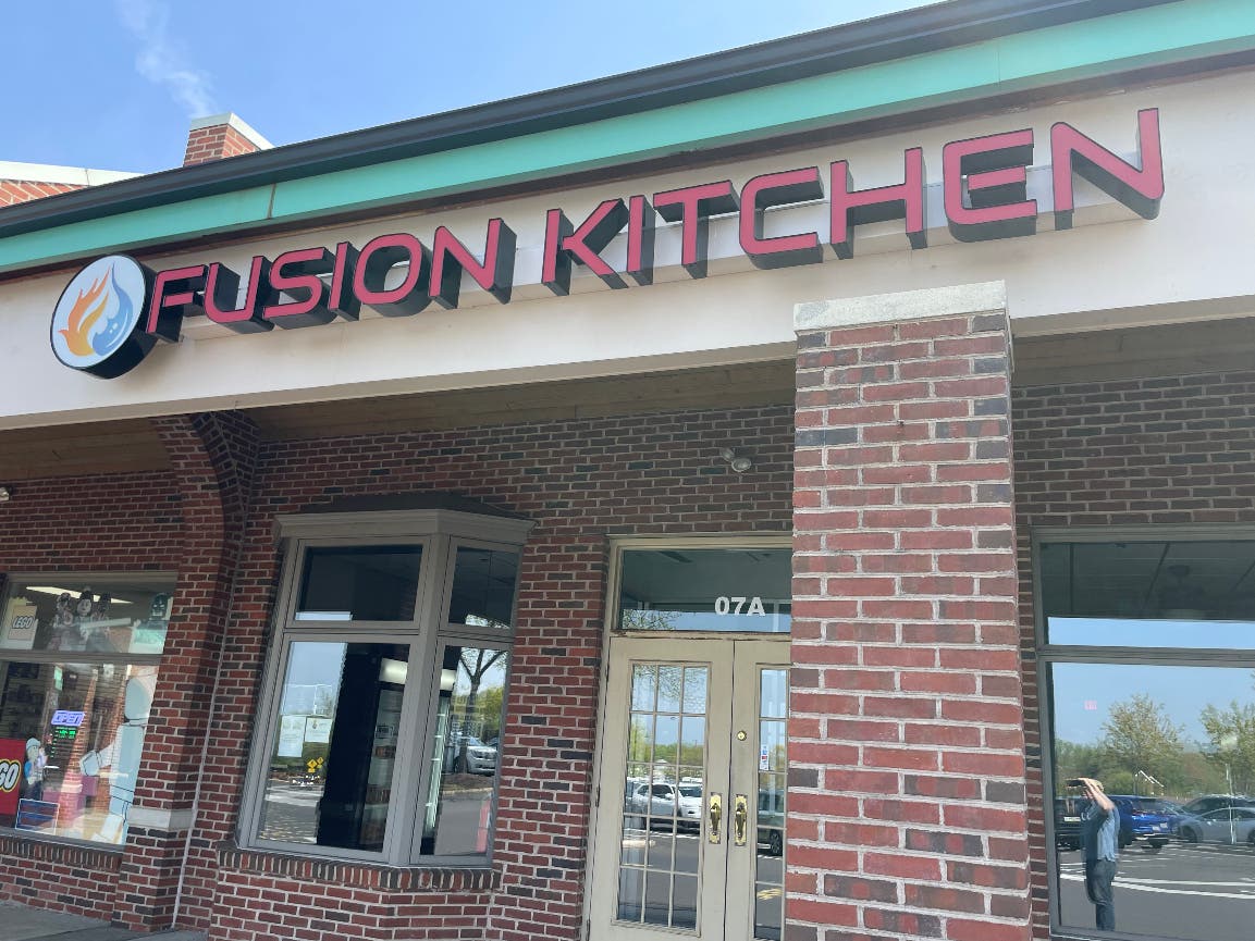 Fusion Kitchen is located inside the New Britain Village Square Shopping Center at Butler and County Line Roads.