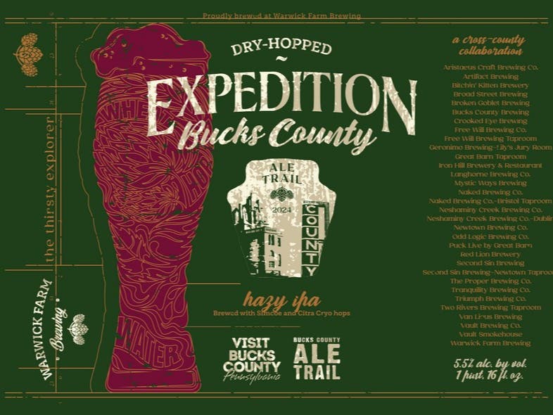 The label of the newly-released Bucks County Ale Trail collaboration beer.