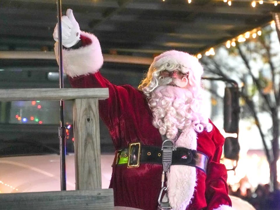 Santa will take a pre-Christmas ride through town on Saturday.