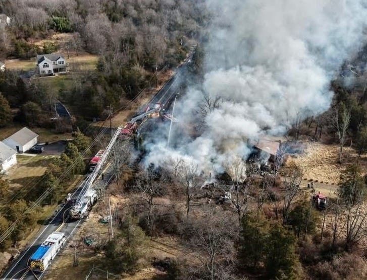 2-Alarm Fire Rips Through Upper Bucks County Barn | Doylestown, PA Patch