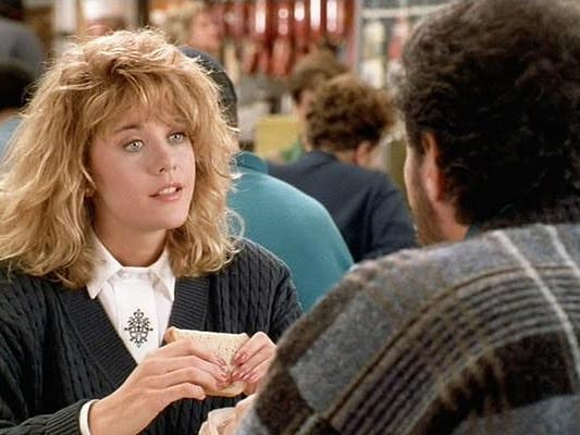 A scene from the movie, "When Harry Met Sally."