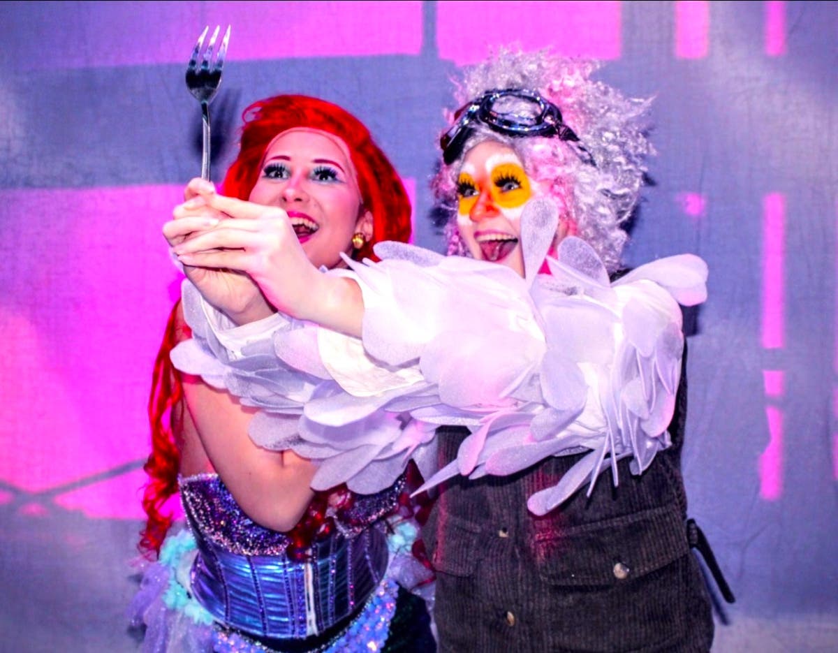 The seagull character, Scuttle, describes a fork to Ariel as a "dinglehopper," a human artifact Ariel treasures and wrongly believes is used for styling hair, as explained by Scuttle. 