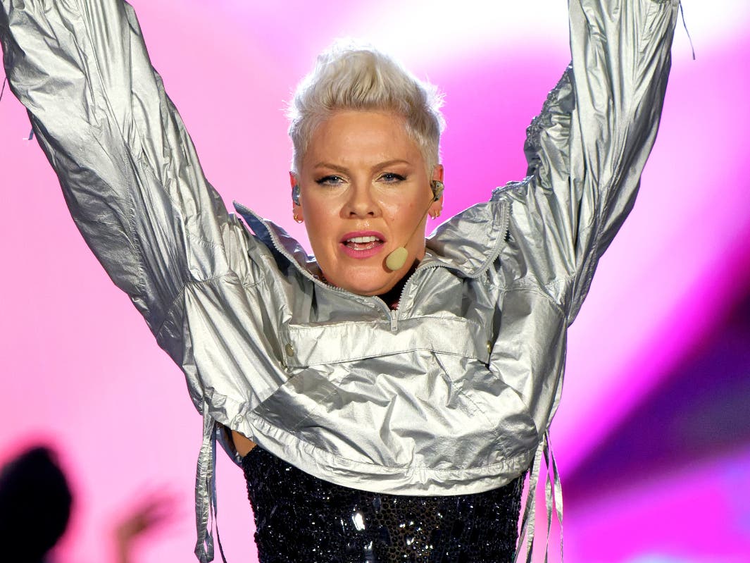 Pink performs in concert at Soldier Field on Saturday, Aug. 24, 2024, in Chicago.