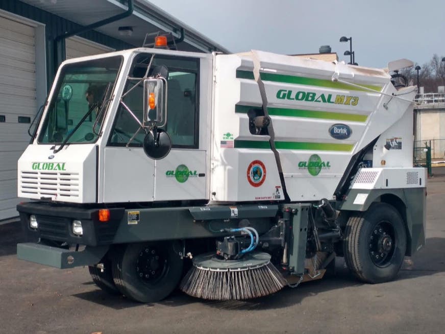 The Doylestown Borough street sweeper.