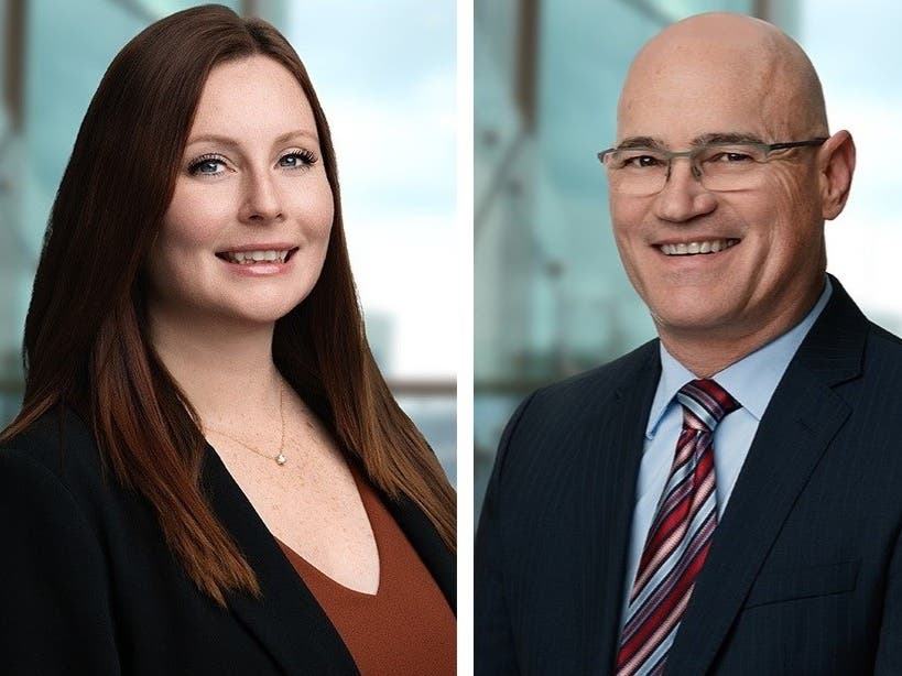 Attorneys Josephine Lee Wolf and Stefan Richter.