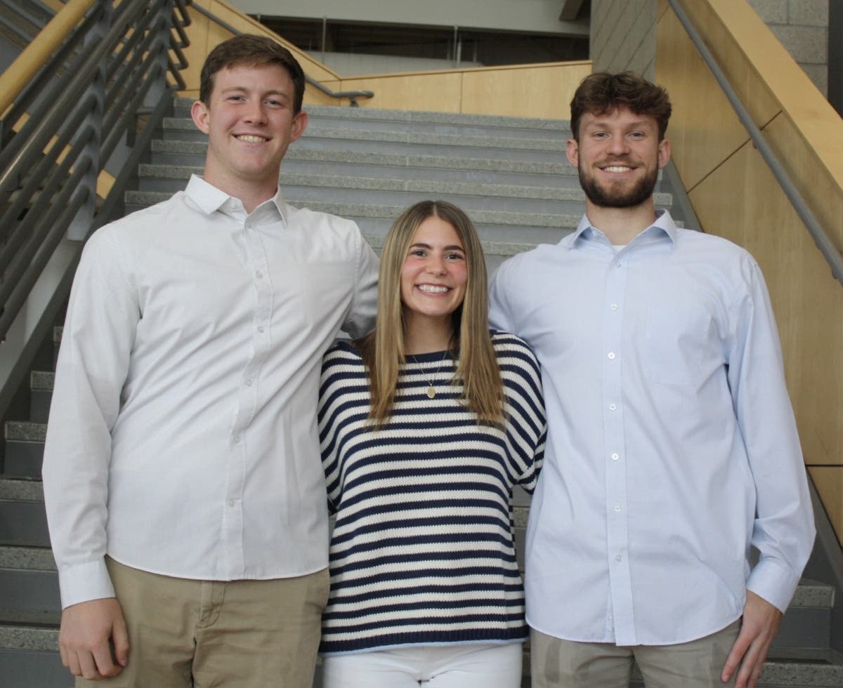New Hope's Matthew Shiel, Lauren Kolodsick and Caleb Weaver are working together on a civil engineering senior design project that treats the water for Karanda Mission Hospital in Zimbabwe. 