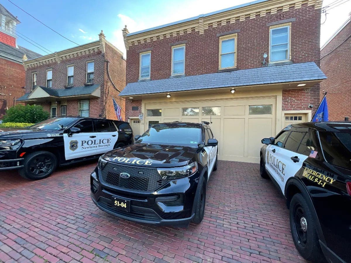 Newtown Borough Police Headquarters on Liberty Street.