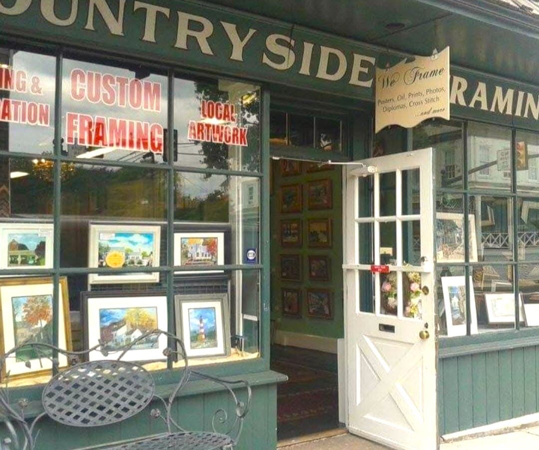 Countryside Gallery & Framing at 2 South State Street, Newtown.