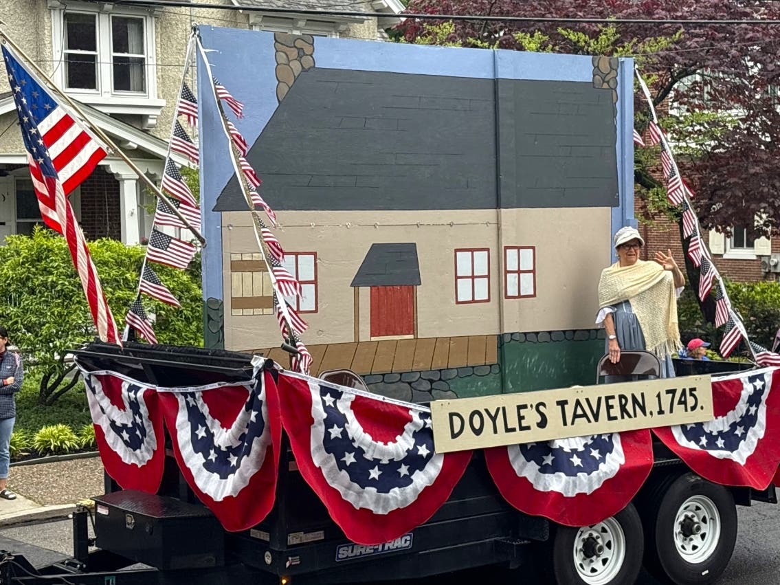 The Doylestown Historical Society celebrated Doylestown's beginnings with the Doyle Tavern at this year's Memorial Day Parade.