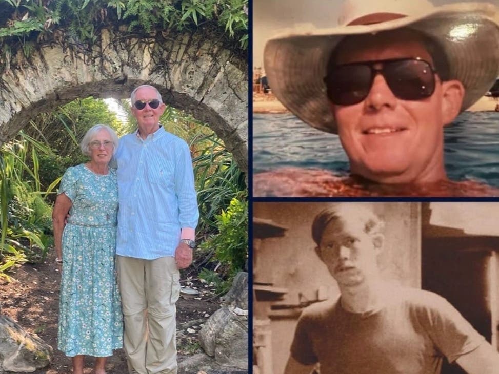 Photographs of Tom Yaegel and his wife of 56 years, Ann.