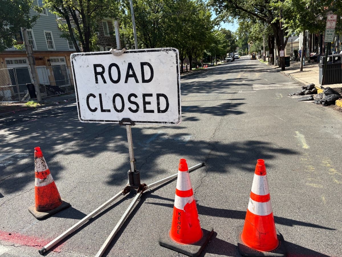 South State Street is closed at Centre Avenue for reconstruction work.