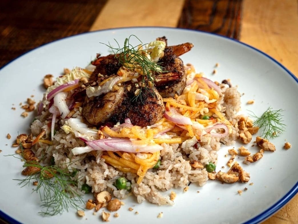 Earl's New American is offering a Caribbean Shrimp Bowl.