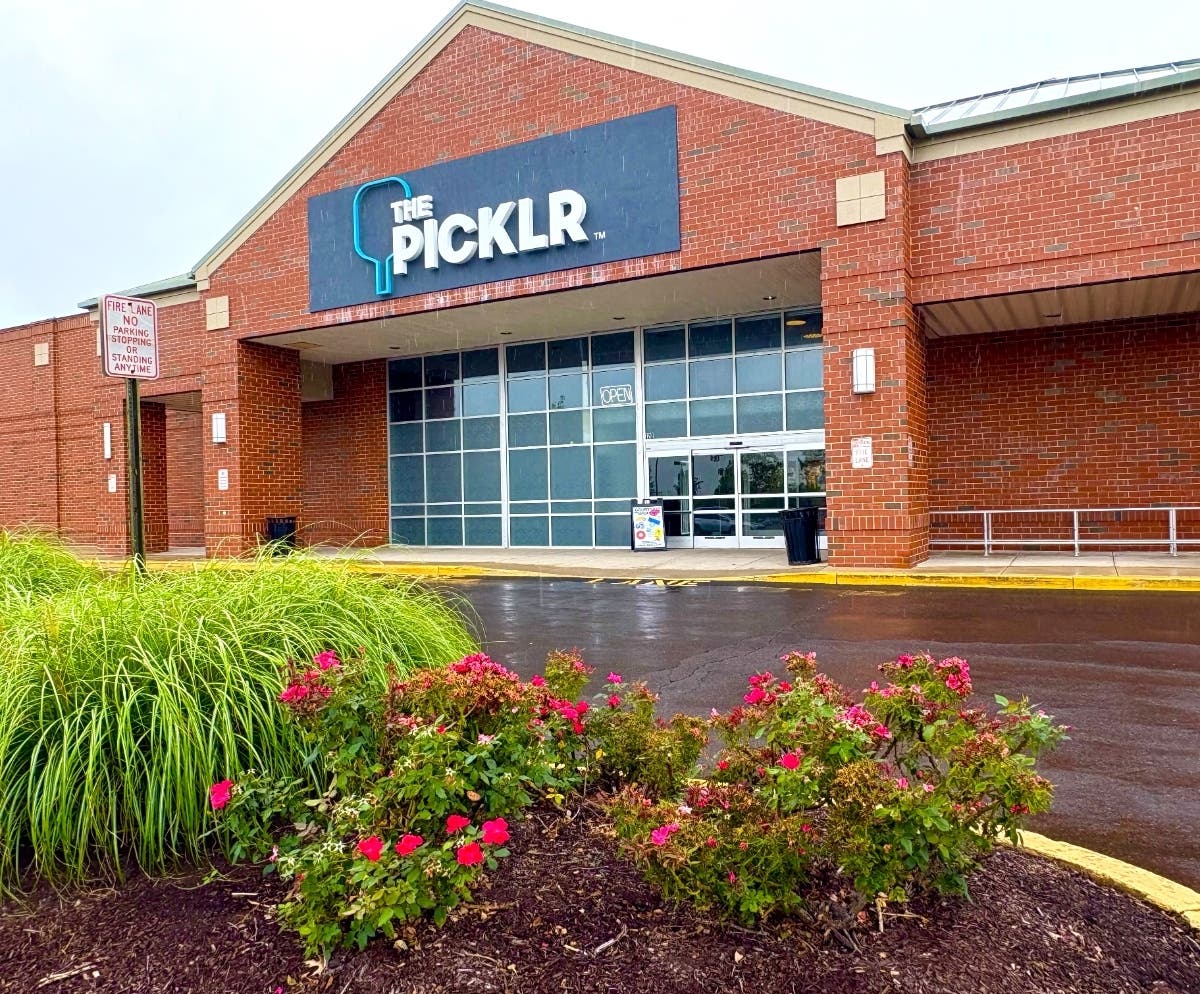 The Picklr is located at the Newtown Shopping Center next to Staples and Chick-Fil-A.