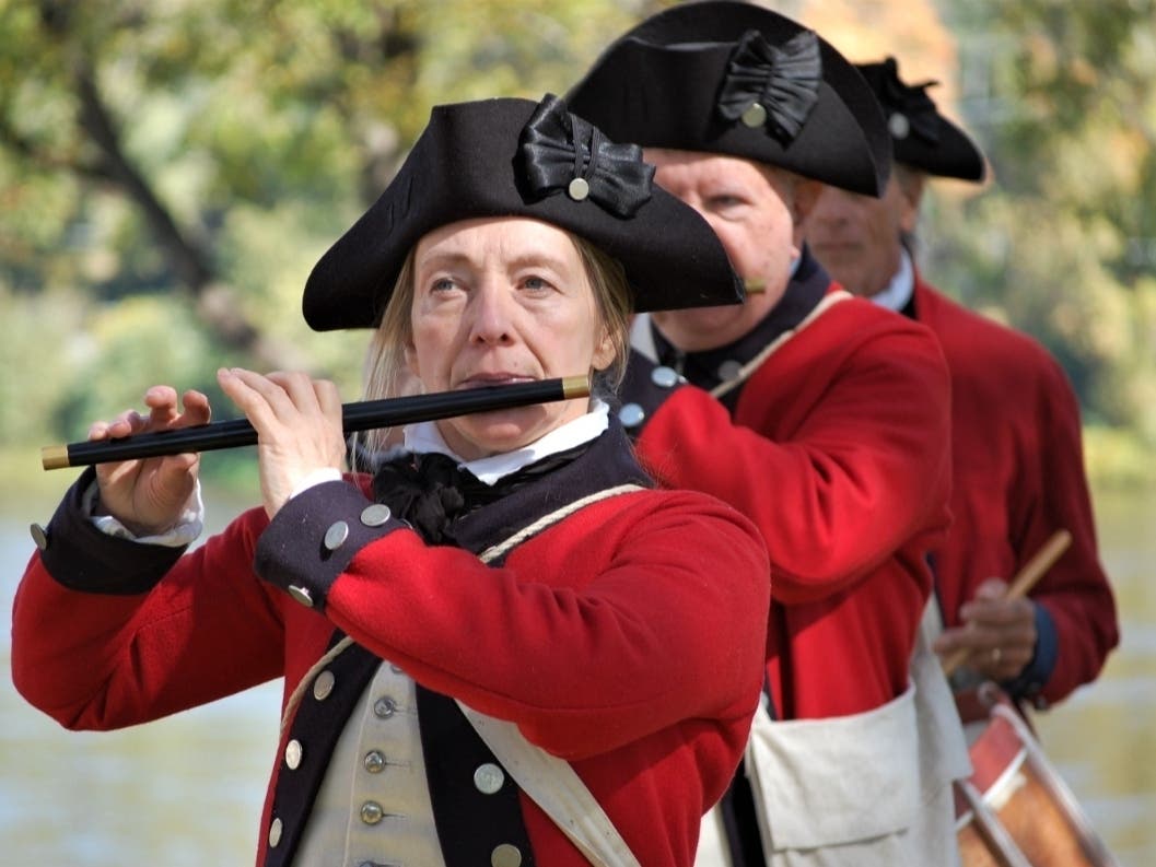 A free day-long celebration of America's 250th birthday unfolds in the streets of Newtown on Saturday with fife and drum music, encampments, a re-enactment of the Battle at the Bird-In-Hand, and lots more.