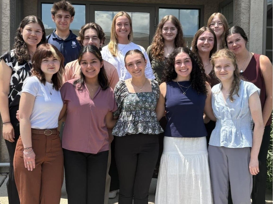 SYC interns, from left, in back: Kayli Abendroth, Griffin Shah, Andreas Quattrochi, Lauren Michener, Caylee Hansel, Makenzie Freund, Reagan Smith, Alexis Dingley. In front: Rosalena Karcher, Ariana Alvarez, Elizabeth Bruhn, Olivia Moyer, Alexandria Elias.