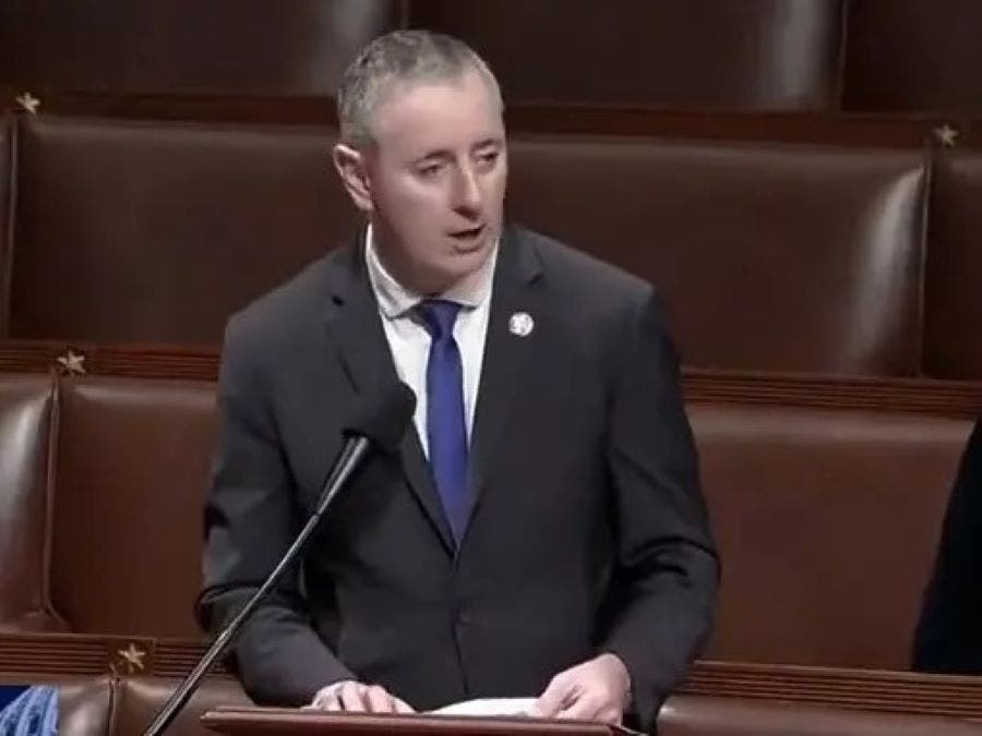 U.S. Congressman Brian Fitzpatrick on the floor of the U.S. House.