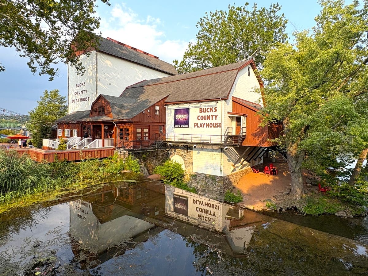 The Bucks County Playhouse during the "RENT" production in 2026.