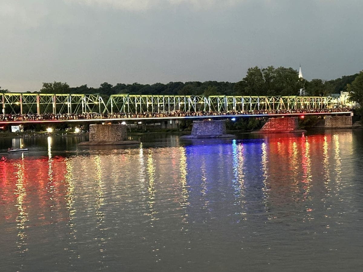 The Toll-Supported New Hope-Lambertville Free Bridge.
