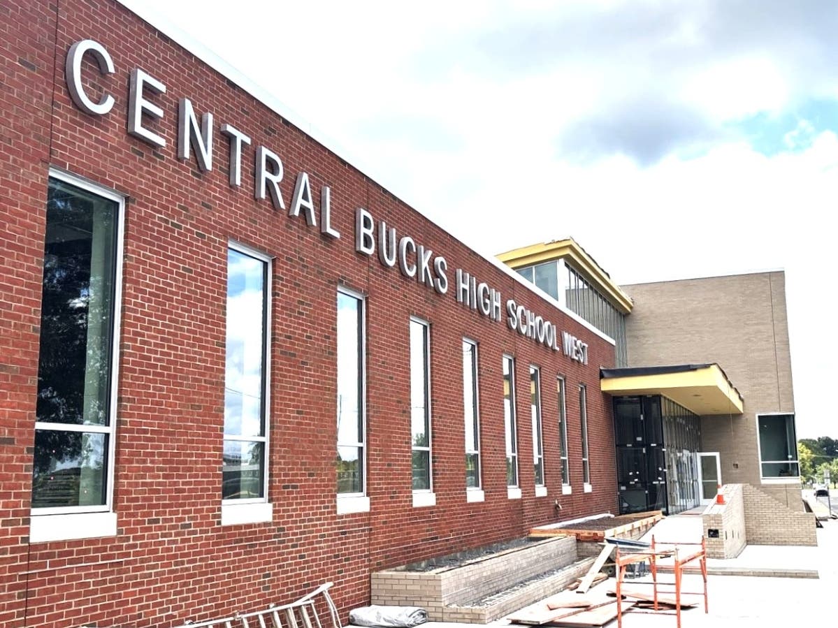 Construction workers are expected to complete renovation work this week at Central Bucks West, which has been expanded to accommodate the new ninth-grade class.
