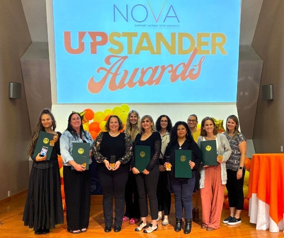 NOVA is seeking nominations for its second annual Upstander Awards to be presented on November 5 at the Bucks County Intermediate Unit in Doylestown. Shown above are last year's winners. 