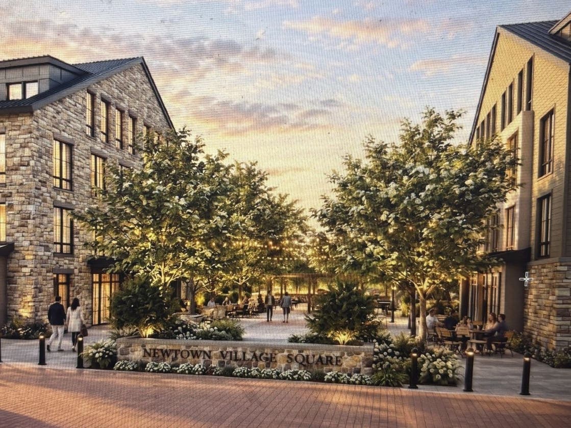 The proposed Liberty Common at the western end of Penn Street.