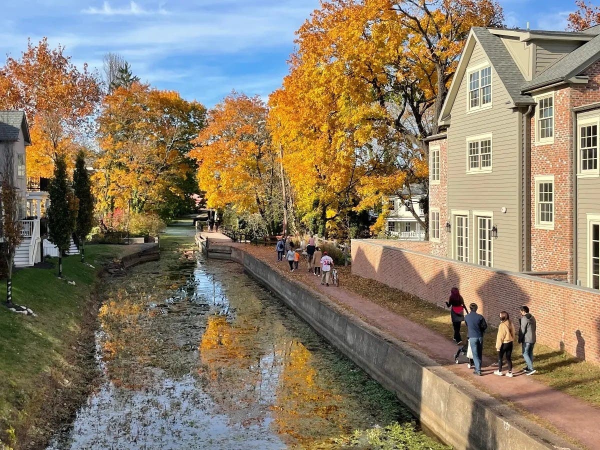 Autumn along the historic Delaware Canal in New Hope.