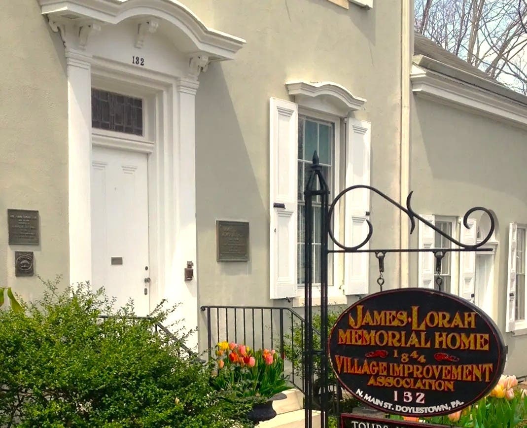 The James-Lorah Memorial Home in Doylestown.