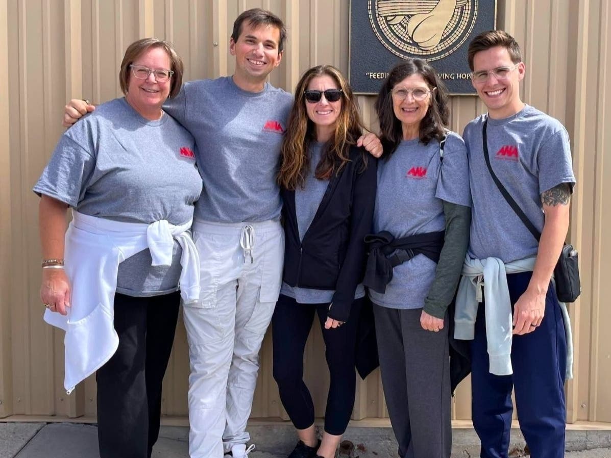 From left are Penn Medicine Doylestown nurses Joann Heim, Dale Presti, Carey Lear, Kathleen Deschaine, and Kenny Barrett.