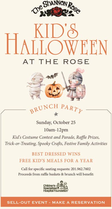 Shannon Rose Kid's Halloween Brunch Party in Ramsey