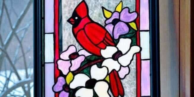 Cardinal Calling Glass Art - Painting Class