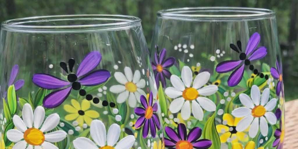🌻🌹Mother's Day🌹🌻  Spring Butterfly Glasses - Painting Class
