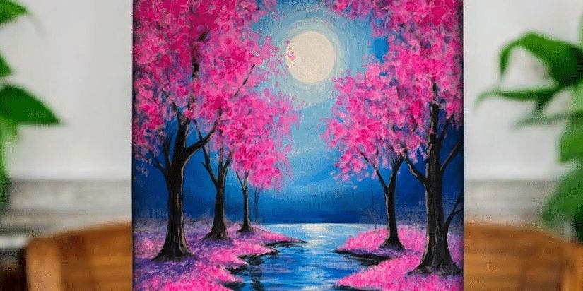 Moonlit Blossoms - Painting Class