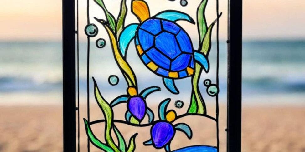 Sea Turtles Glass Art - Painting Class