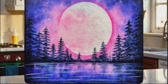 Moonlit Mirage - Painting Class