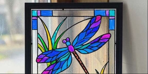 Radiant Dragonfly Glass Art - Painting Class