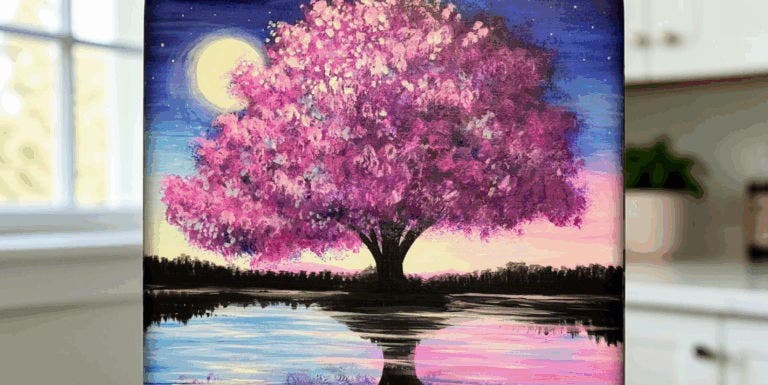 Twilight Blossoms - Painting Class
