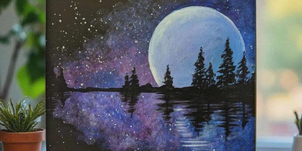 Blue Moon Rising  -  Painting Class