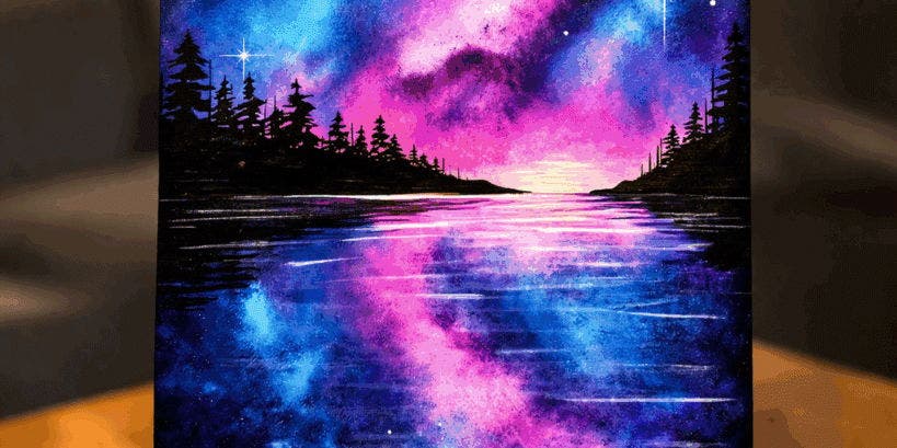 Cosmic Reflections -  Painting Class