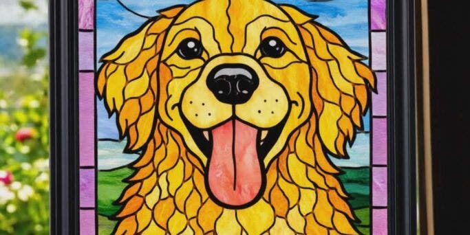Paint Your Pet Glass Art - Painting Class